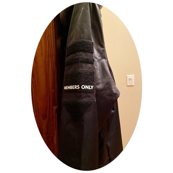 NWT MEMBER’S ONLY Black Bomber Jacket L Hood - Picture 8 of 16